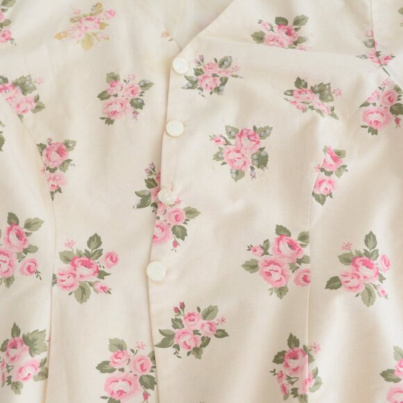 Liz Claiborne Rose Print Blazer - Cream and Pink - Picture 4 of 16